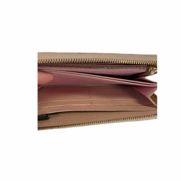 Authentic Fendi Wallet Long Hardware Blush Pink Leather Used Vintage - Picture 7 of 9